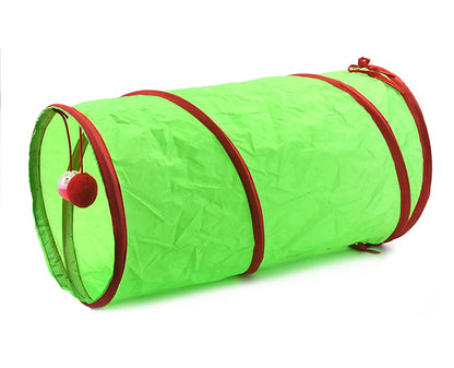 Christmas Cat Tunnel Pet Supplies Fun Toy Play Tunnel Tube Funny Kitten Toys Foldable Toys For Cat Pet Training Interactive