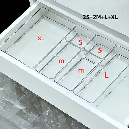 Cosmetic and Stationery Storage Box, Suitable for Makeup,Office Supplies, Home Storage, Desk & Drawer Organizer for Home Storage