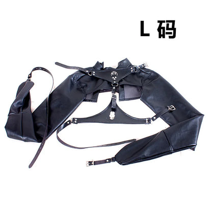 Female Leather Revealing Restraint Clothing Punk Style Couple Sex Bdsm
