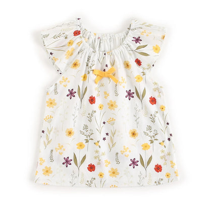 Sanlutoz Summer Baby Clothes Sets Flower Toddler Tops + Bottoms 2pcs Casual Cotton Baby Outfits Sets