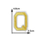26 English gold letters Hot-melt adhesive ironing embroidery Patch DIY sewing decorative clothes patch