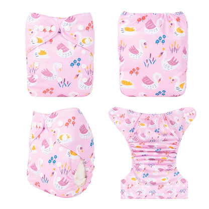 U Pick ALVABABY Digital Position Cloth Diapers Baby Reusable Modern Cloth Nappy for Baby with 1pc Microfiber Insert