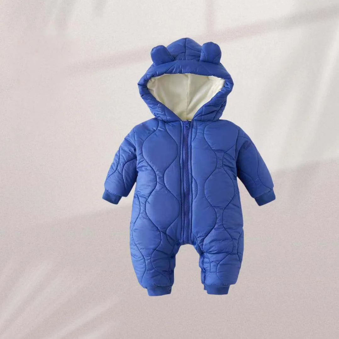 Newborn Baby Romper Winter Thicken Cotton Jumpsuit Infant Onesie Fleece Lining Hooded Rompers for Boy Girl Clothes Kids Outfit