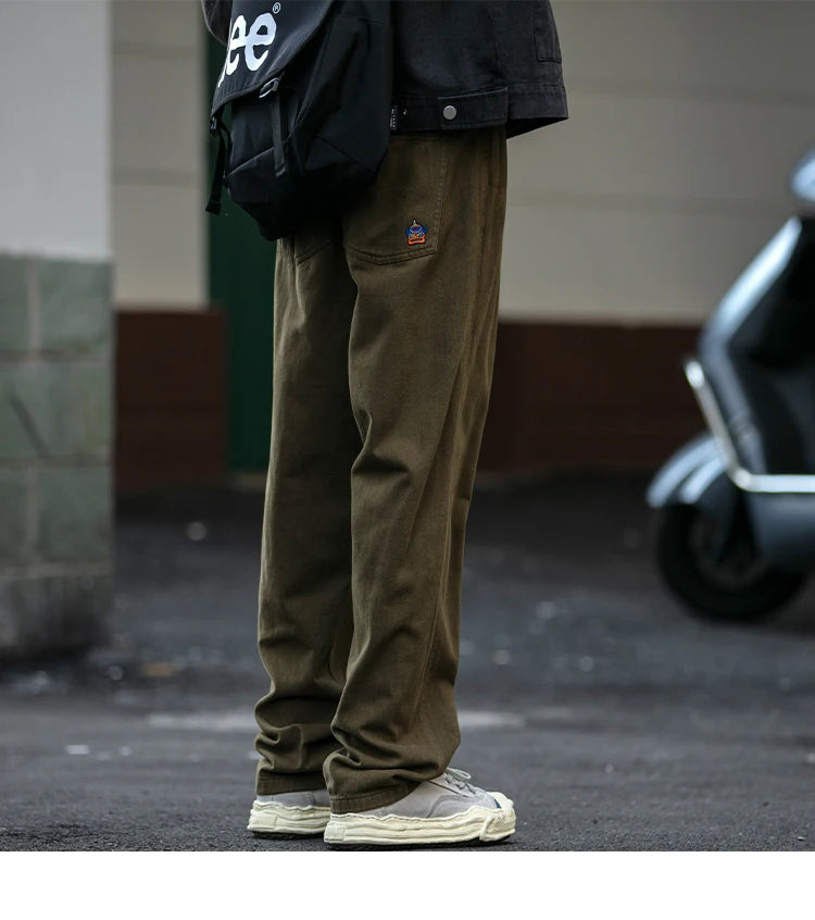 Japanese Streetwear High Quality Cargo Pants For Men Clothing Harajuku Casual Straight-Leg Trousers Korean Fashion Baggy Pants