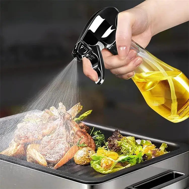 1pc New Oil Sprayer 200ML Glass Olive Oil Sprayer Bottle with Rotatable Nozzle Oil Spritzer Oil Mister for Air Fryer