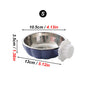 Movable Lifting Pet Hanging Food Bowl Pumpkin Shaped Stainless Steel Water Bowl for Rabbit Hamster Bird Cat Pet Feeding Supplies
