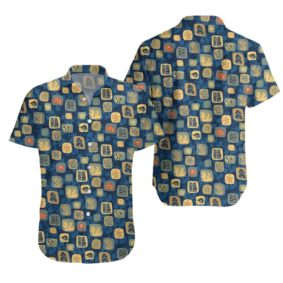 Hawaiian Flower Casual Shirt Men Vacation DailyTops Pattern 3D Coconut tree Print Casual Fashion Shirts Y2k Unisex Clothing