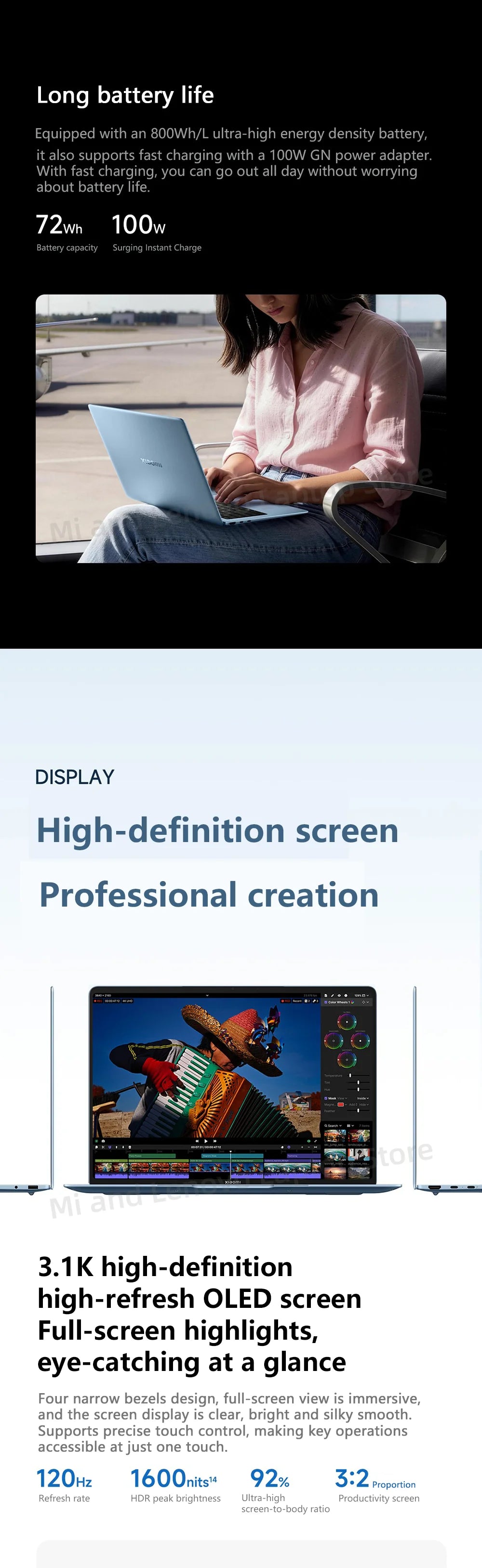 Xiaomi Book Pro 14 Ultra5-338H/UltraX7-358H 32GB+1TB 14.6inch 3.1K 120Hz OLED Screen