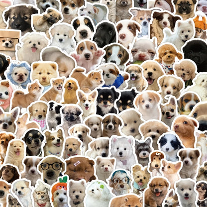 100pcsRealistic puppy sticker Cute Dog and Puppy Animal StickersinsStylish and Cute Pet Wall and Desktop Stickers