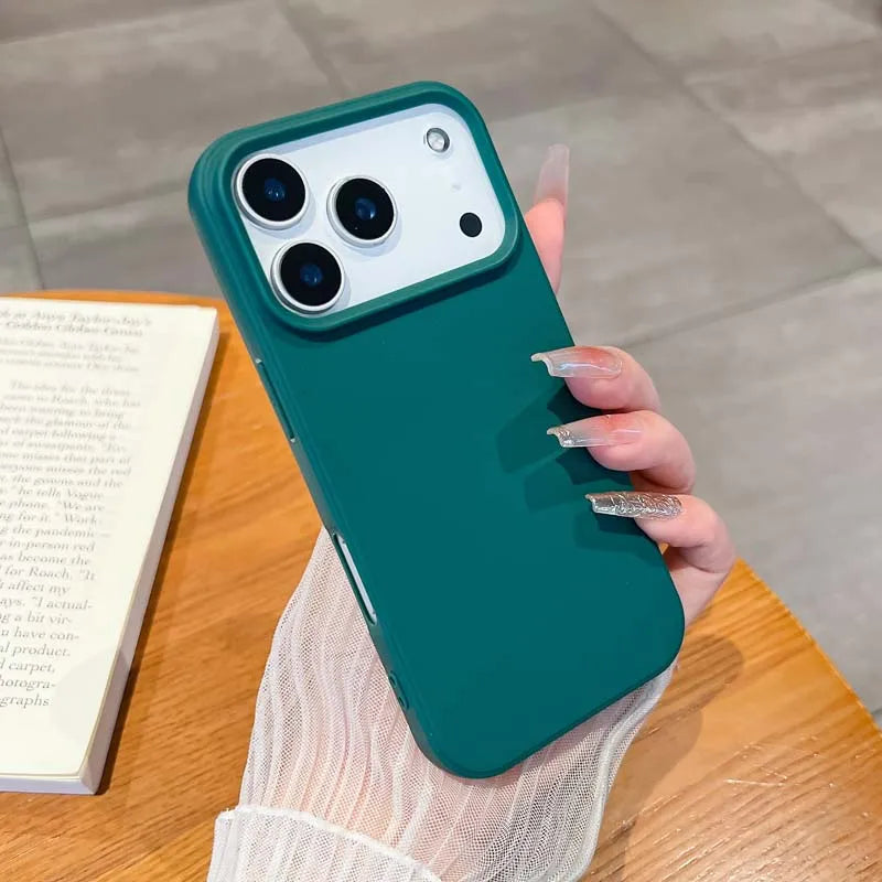 Luxury Matte Candy Color Silicone TPU Soft Phone Case for IPhone 17 Air 16 15 14 13 Pro Max 16E Back Cover Colorful Shell Caque