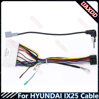 For HYUNDAI IX25 10.1INCH LHD-RHD Car Radio Android Stereo audio screen multimedia video player navigation cables Harness frame