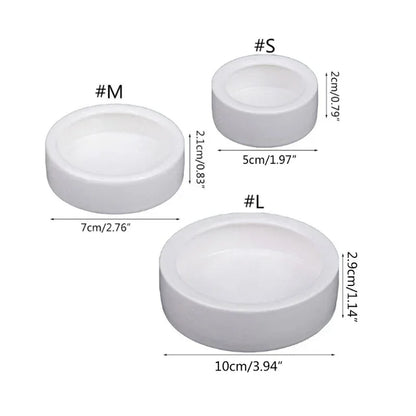 Reptile Water Food Bowl Anti-Escape Ceramic Feeder Dish for Lizard Hermit Gecko Chameleon Corn Snake Bearded Dragon Accessories