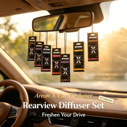 Areon X Version Mixed Scent Hanging Car Air Freshener Assorted Fragrance Paper Sheets For Auto Home Pack Of 8 To 216 Mixed Pcs