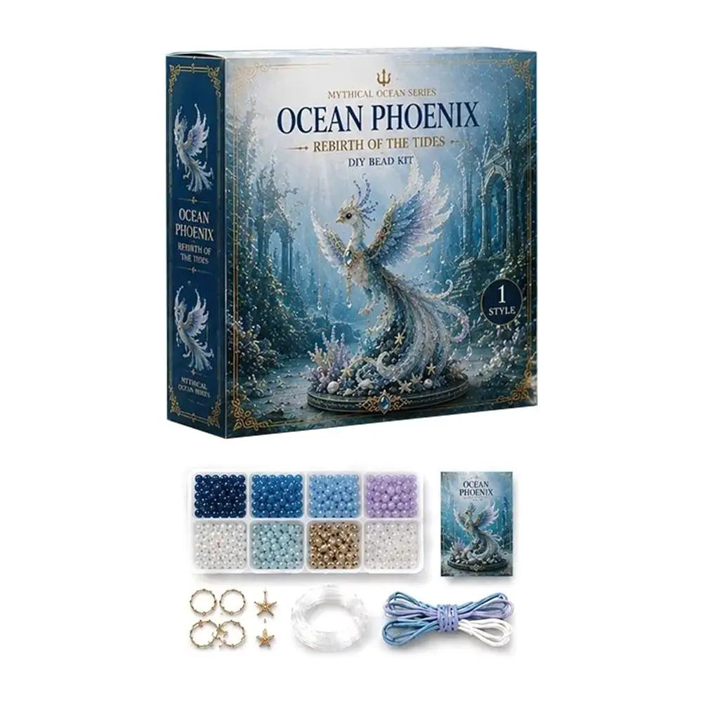 3D Ocean Animals DIY Beaded Craft Kit Beginner Friendly Handmade Marine Animal Bead Making Material Set