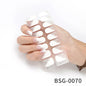 16/18/20Tips Semi-Cured Gel Nail Strips Adhesive Full Cover Stickers for Nails UV Lamp Need Press On Nails Fashion Manicure