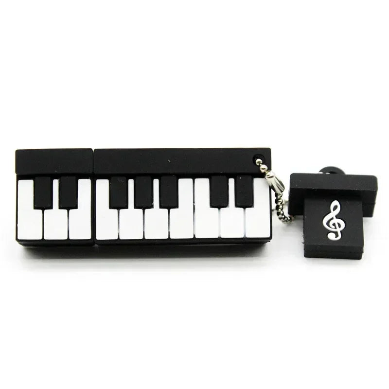 JASTER Music note Pen drive Musical instrument USB 2.0 Flash Drives  64GB 32GB 16GB 8GB Cartoon Memory stick Pendrive U disk 4GB