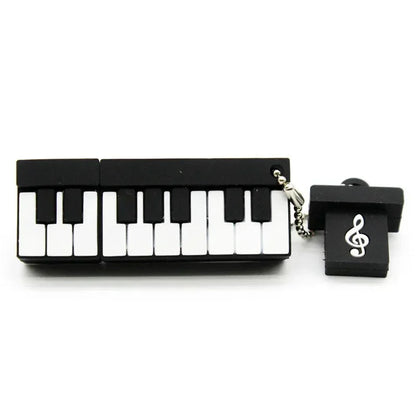 JASTER Music note Pen drive Musical instrument USB 2.0 Flash Drives  64GB 32GB 16GB 8GB Cartoon Memory stick Pendrive U disk 4GB