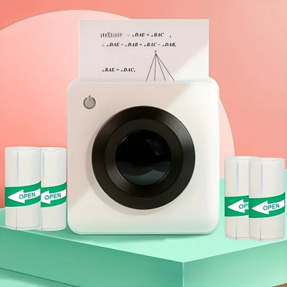 5/10/20 Rolls Mini Printer Thermal Paper with Core, White Adhesive Paper 57mm, Compatible with C9/X5/X6/X15 Mini Thermal Printer
