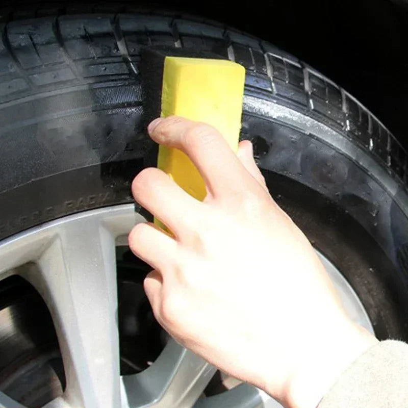 5/10pcs Car Wheel Cleaning Sponge Tire Wash Wiper Water Suction Sponge Pad Wax Polishing Tire Brushes Tools Car Wash Accessories