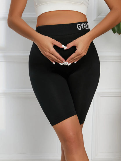 Maternity Yoga Shorts Over The Belly Women's Maternity Biker Pregnancy Shorts for Workout