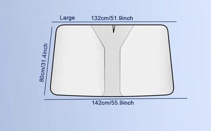 SEAMETAL Car Front Sunshades Foldable Windshield Sun Blocker Universal Fit for Car,Truck,SUV