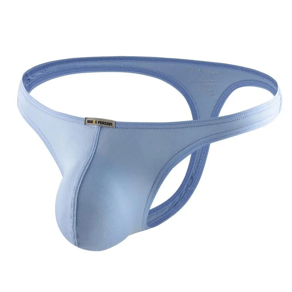 BRAVE PERSON Men Underwear Thongs Sexy Low Rise Solid Briefs T-back Modal Breathable Underpants G Strings Male Panties Thongs