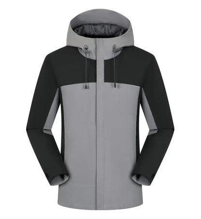 Winter Casual Windproof Hooded Down Jacket Custom Printed Embroidery Company Logo High Quality Men's Hiking Outdoor Jacket 4xl