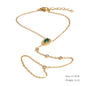 Yhpup Trendy Stainless Steel Zircon Beads Back of Hand Chain Finger Bracelet Fashion Chic Sexy Jewelry Waterproof Wholesale Gift