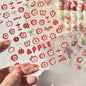 Lovely Red Fruit Strawberry Cherry Bowknot Love Heart Star Silk Ribbon 5D Nail Art Stickers Chic Self Adhesive Manicure Decal
