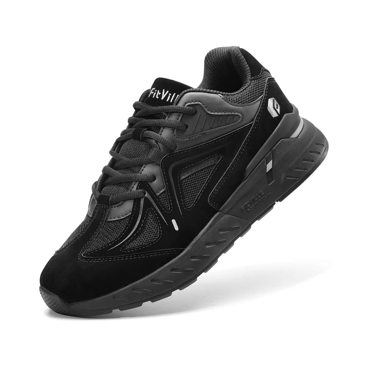 FitVille Men's Extra Wide Orthopedic Walking Shoes, Arch Support Lightweight Non Slip Running Sneakers, Pain Relief Footwear for Flat Feet, Plantar Fasciitis & Severe Heel Pain