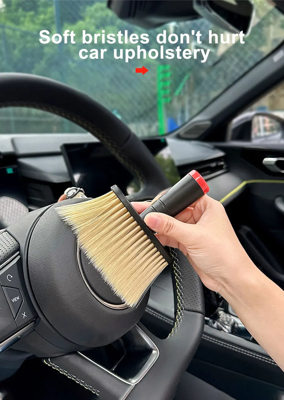 SEAMETAL Detailing Car Cleaning Brush Universal for Car Interior Cleaning Air Outlet Seat Gap Dashboard Soft Hair Clean Brushes
