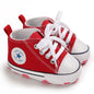 Print Star Sports Baby Canvas Classic Sneakers Newborn Baby Boys Girls First Walkers Shoes Infant Toddler Anti-slip Baby Shoes