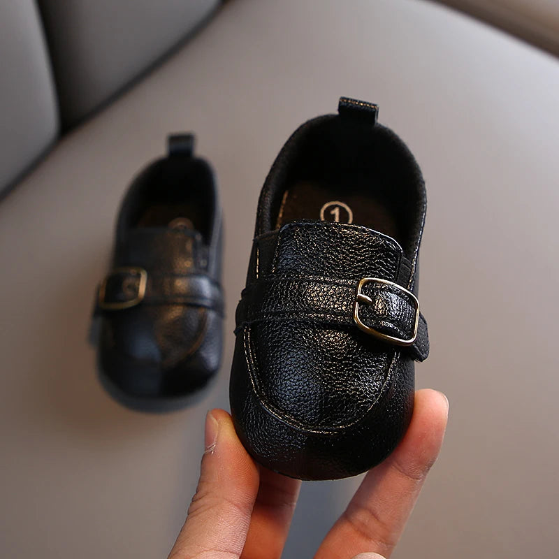 HAIZHIW 0-18M Baptism Newborn Baby Prewalker Girls Boys Casual Shoes Leather Non-Slip Soft-Sole Infant Toddler First Walkers