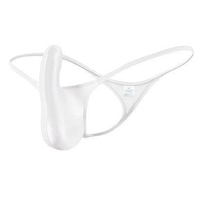 YAULAANG Sexy men's gloss gay underwear oily G-Strings thong Shiny low-waisted High Elasticity mens lingerie