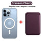 For Magsafe Magnetic Wireless Charging Case For iPhone 15 11 12 13 14 Pro MAX Mini XR XS 7 Plus Leather Wallet Card Holder Cover