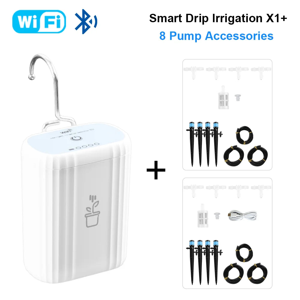 WiFi Smart Life Automatic Drip Irrigation System Kit Garden Irrigation Controller Plant Phone APP Control Watering Timer Device
