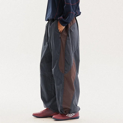 Men Women Splice Fashion Outdoor Loose Casual Lightweight Quick Dry Sports Cargo Baggy Pants Track Trouser Jogger Sweatpants