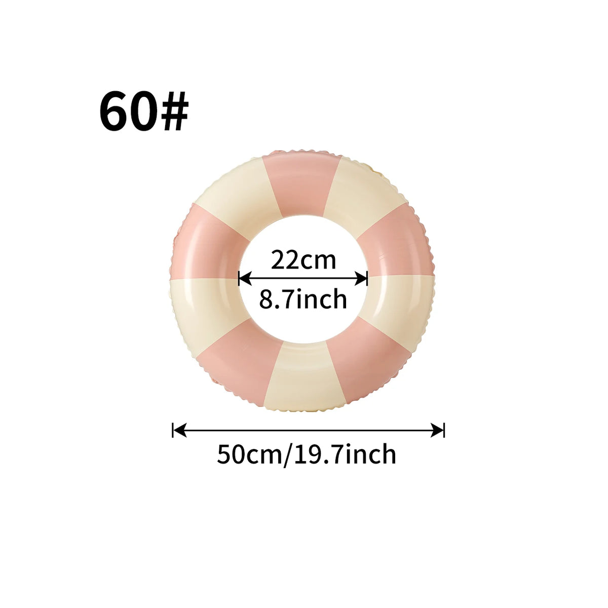 1PC Ins Style Macaron Inflatable Swimming Ring Adult Thickened Pool Float Summer Pool Party Water Toy