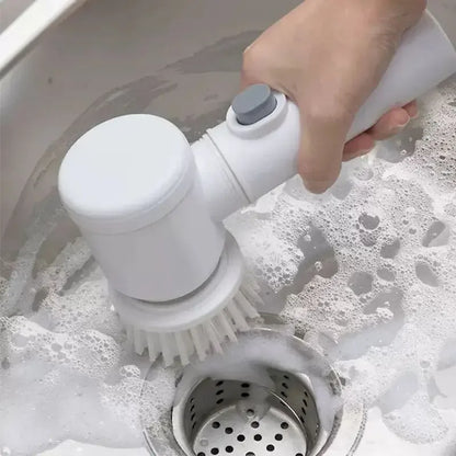 Wireless Electric Spin Scrubber Power Cleaning Brush For Kitchen Bathroom Car Tiles Multi Function Portable Scrub Tool