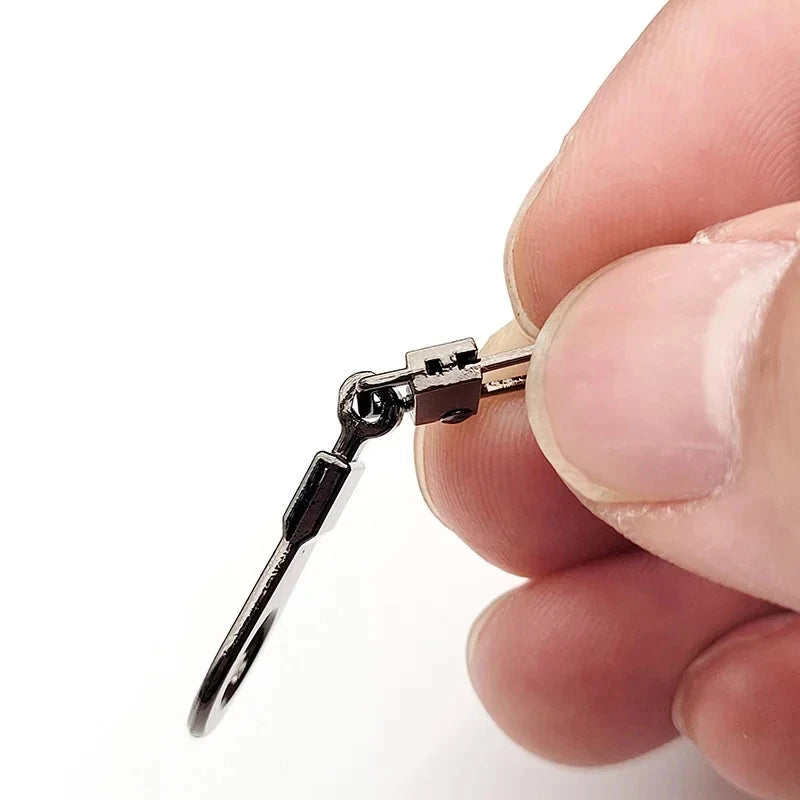 10Pcs Metal Zipper Head Replacement Detachable Zipper Puller Tab Repair Kit for Luggage Suitcase Purses Bags Accessories