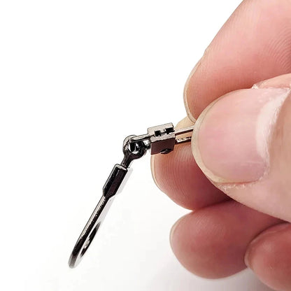 10Pcs Metal Zipper Head Replacement Detachable Zipper Puller Tab Repair Kit for Luggage Suitcase Purses Bags Accessories