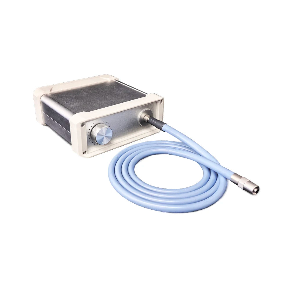 MINI Portable LED 50W 100W Endoscope Optics Microscope Laparoscopy Cystoscopy Light Source and Cable Pets Vet ENT Adjustable