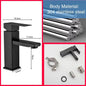 ULA G1/2 Basin Faucet Waterfall Bathroom Sink Faucet Hot Cold Water Mixer Tap Deck Mounted Bathroom Tap Crane Washbasin Tap