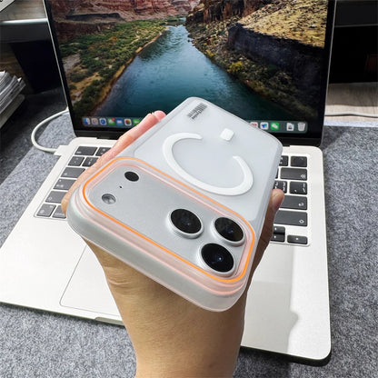 Magnetic Matte Translucent Barcode Slim Hard Case For iPhone 17 Pro Max Air 16 15 14 Plus 13 12 For Magsafe Frosted Cover Shell