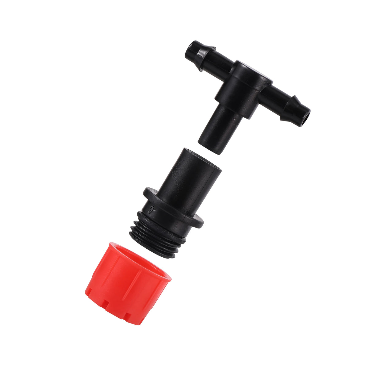20Pcs 6mm 8 Hole Red Dripper Adjustable Drip Watering Emitter Garden Micro Drip Irrigation Potted Bonsai Plant Watering Tool