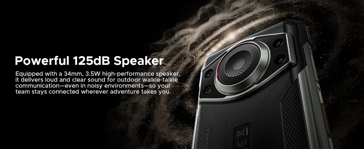 DOOGEE Fire 7 Ultra 5G Rugged Phone POC Walkie Talkie Mobile Phone 13000mAh Battery 32GB RAM (8+24) 256GB ROM Dimensity 6300 NFC