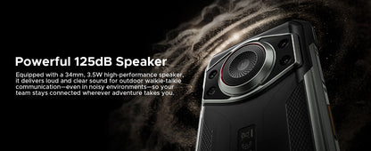 DOOGEE Fire 7 Ultra 5G Rugged Phone POC Walkie Talkie Mobile Phone 13000mAh Battery 32GB RAM (8+24) 256GB ROM Dimensity 6300 NFC