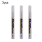 3pcs White Paint Pen Paint Markers Waterproof Car Tyre Oil-Based Paint Pen Set Quick Dry And Permanent