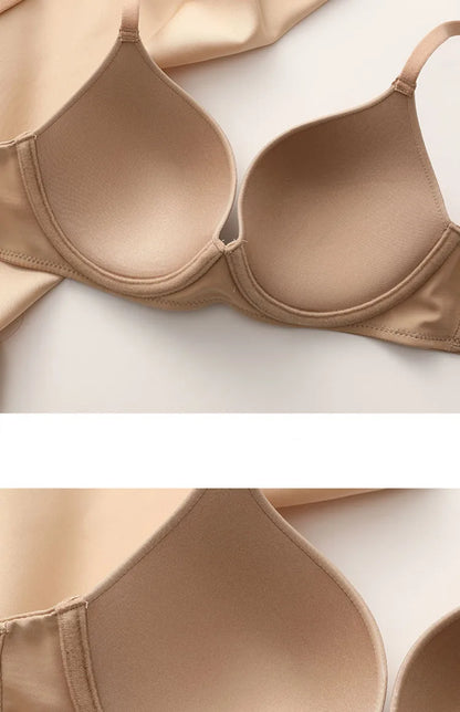 Plus Size Lingerie for Women Seamless Push Up Bra Sexy Thin Cup Cotton Brassiere Comfortable Underwie Female C D E Cup Underwear
