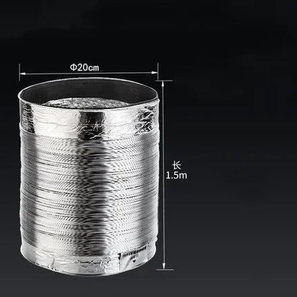 80-200mm Ventilator Pipe Aluminum Air Ventilation Hose for Bathroom Kitchen System Vent Exhaust Duct Tube Accessories